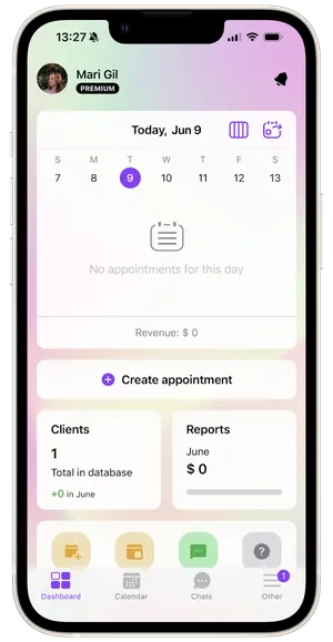 Create new appointment 1