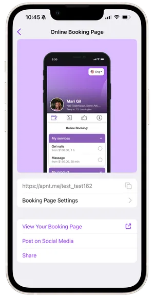 Online Booking Page Settings 1