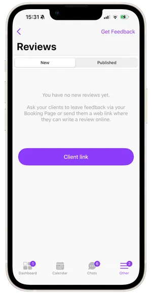 Request and share client reviews 1