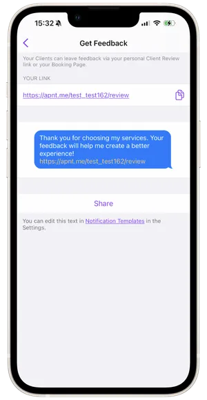Request and share client reviews 2