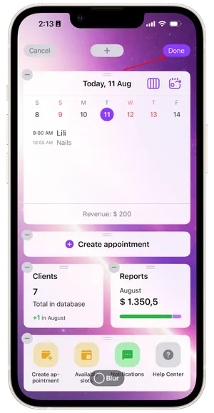 Main Reporting Screen 9